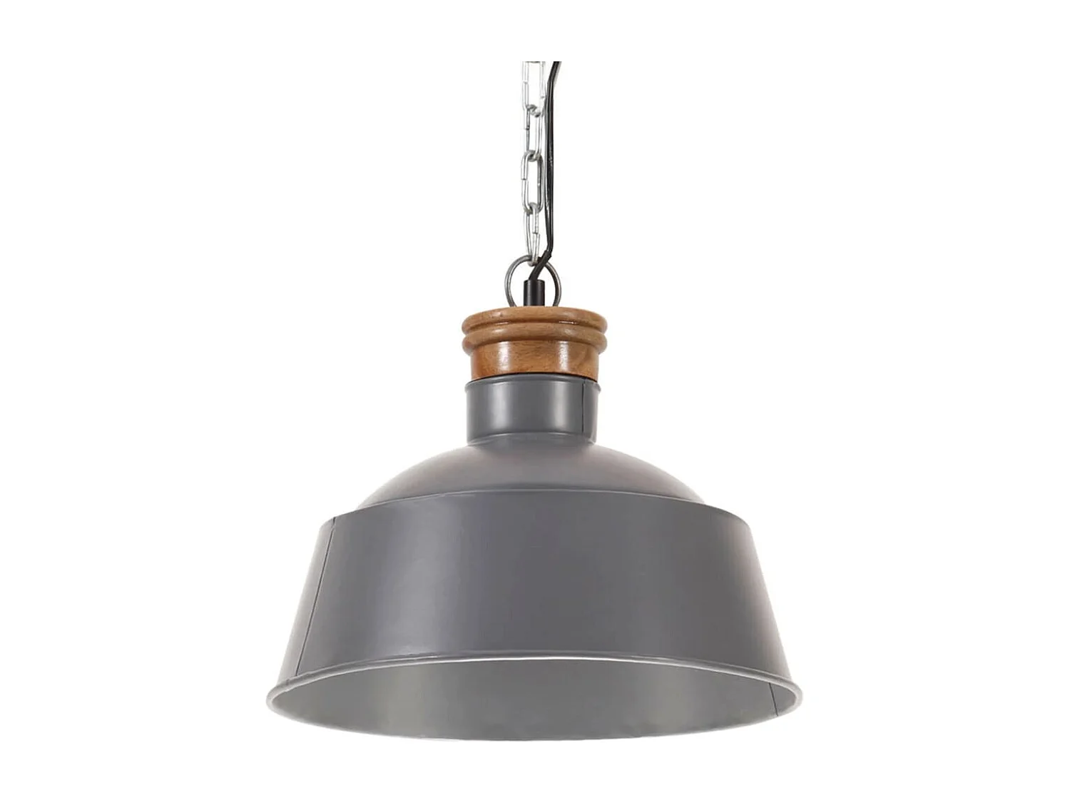 Hanglamp industrieel E27 32 cm grijs