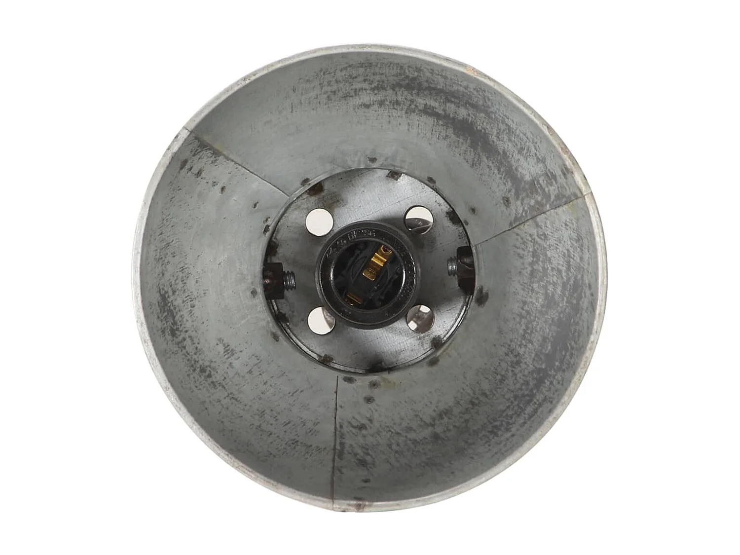 Lampadaire avec 2 abat-jour Argenté E27 Fonte