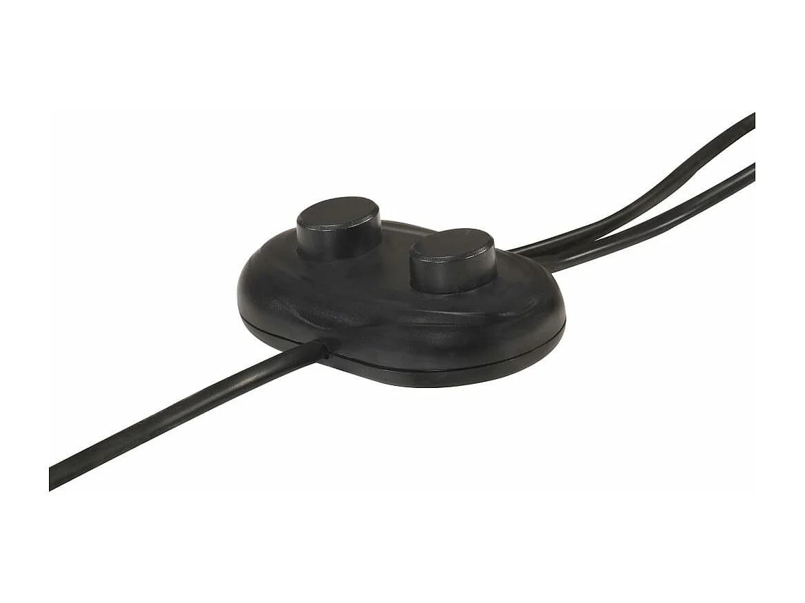 Lampadaire avec 2 abat-jour Argenté E27 Fonte