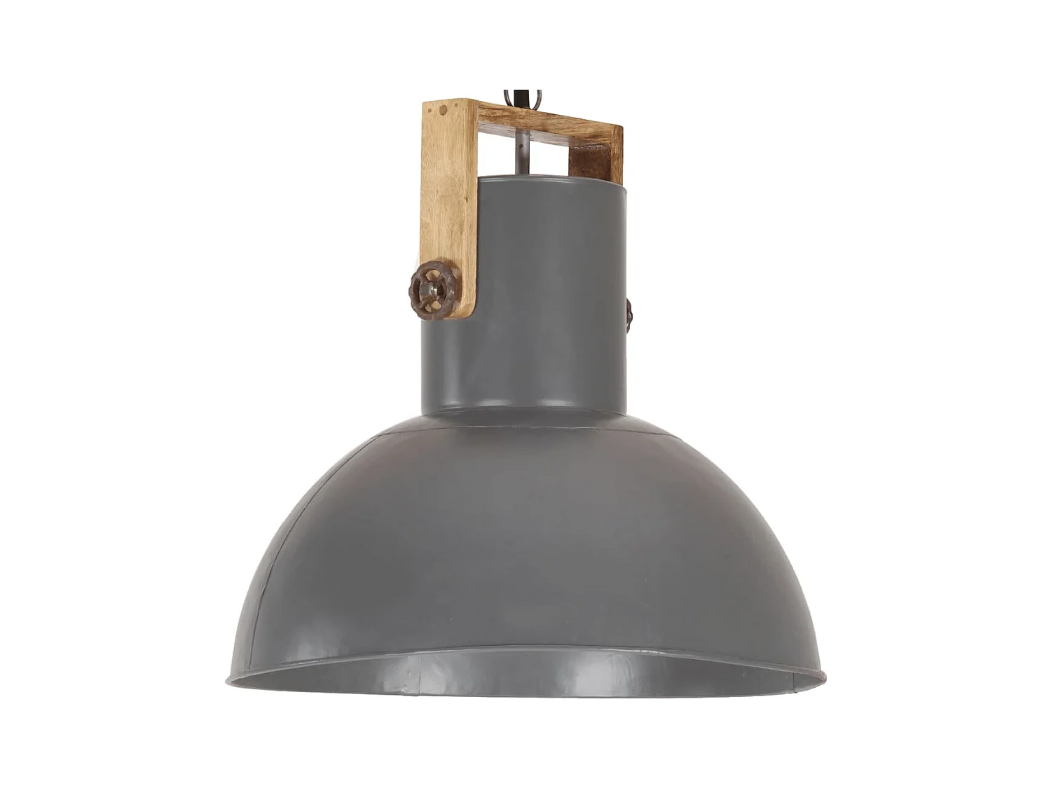 Lampe suspendue industrielle 25 W Gris Rond Manguier 52cm E27
