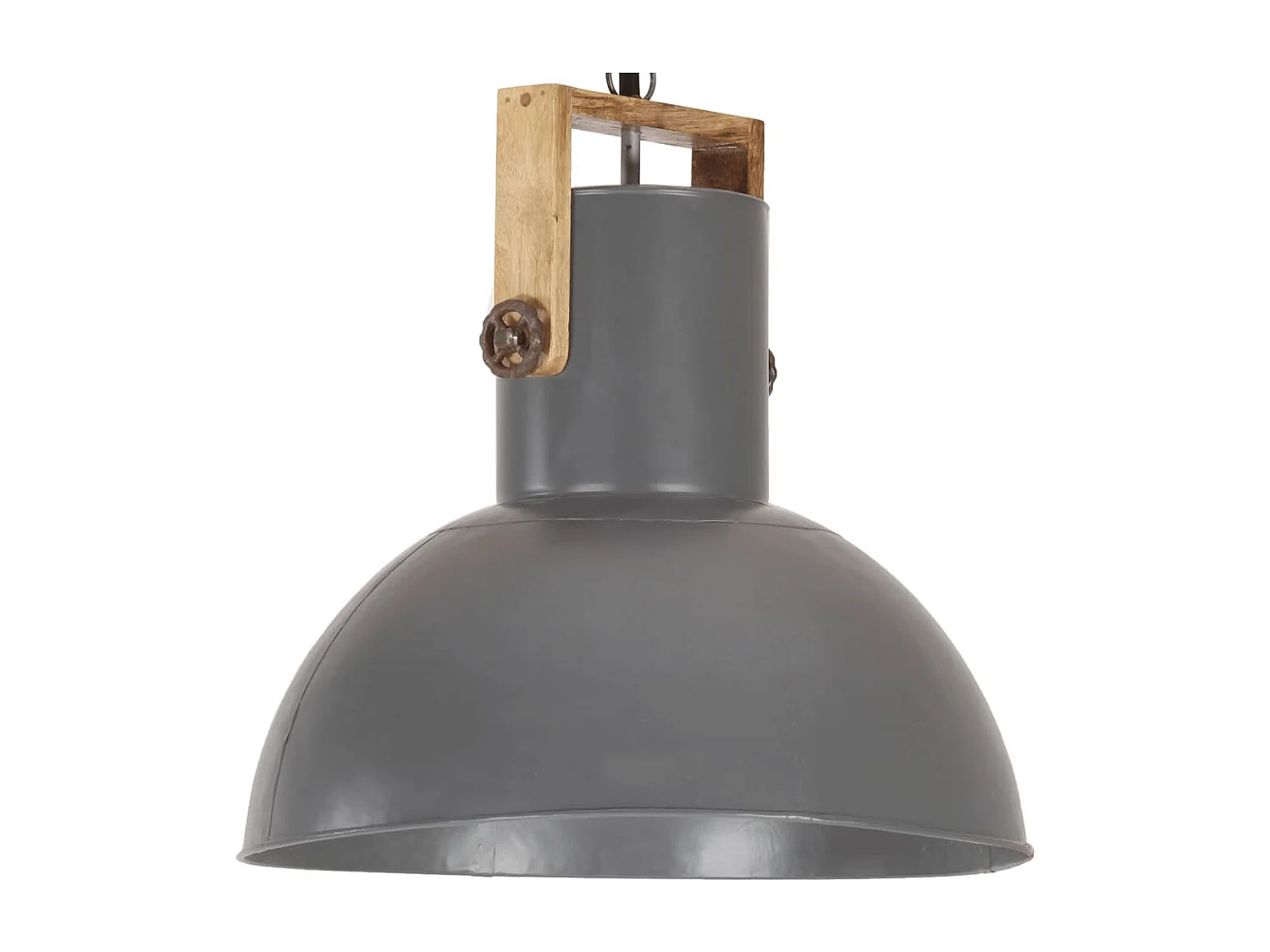 Lampe suspendue industrielle 25 W Gris Rond Manguier 52cm E27