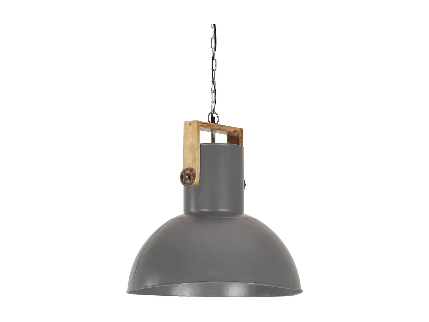 Lampe suspendue industrielle 25 W Gris Rond Manguier 52cm E27