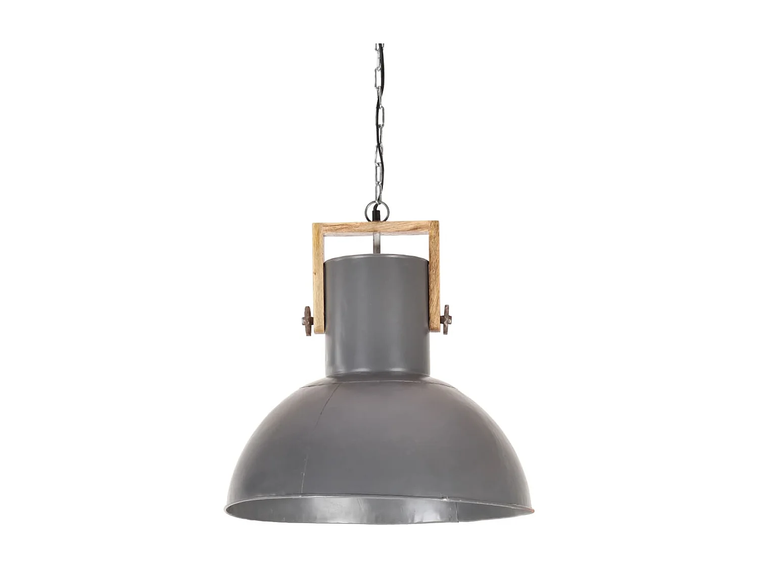 Lampe suspendue industrielle 25 W Gris Rond Manguier 52cm E27