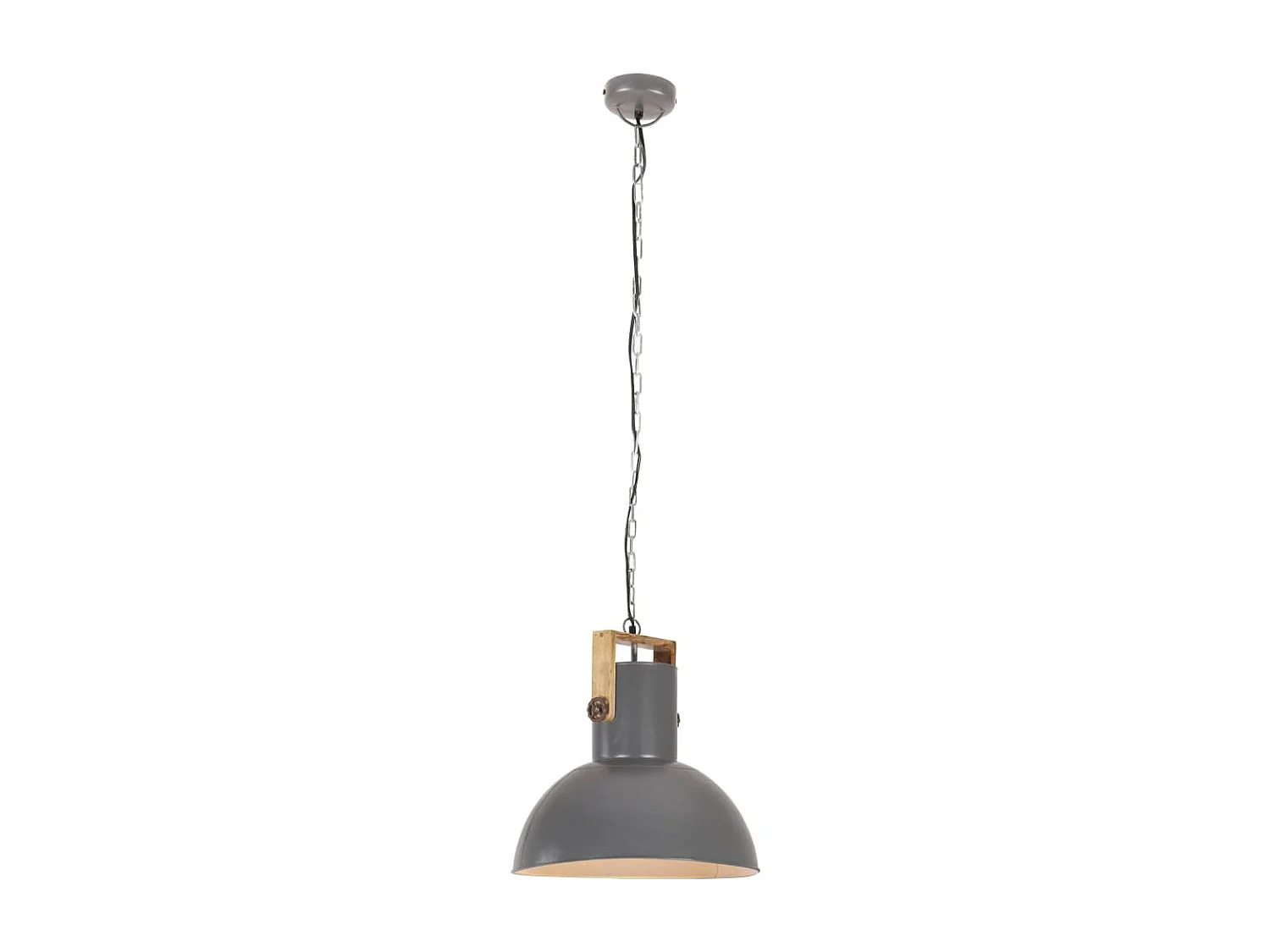 Lampe suspendue industrielle 25 W Gris Rond Manguier 52cm E27