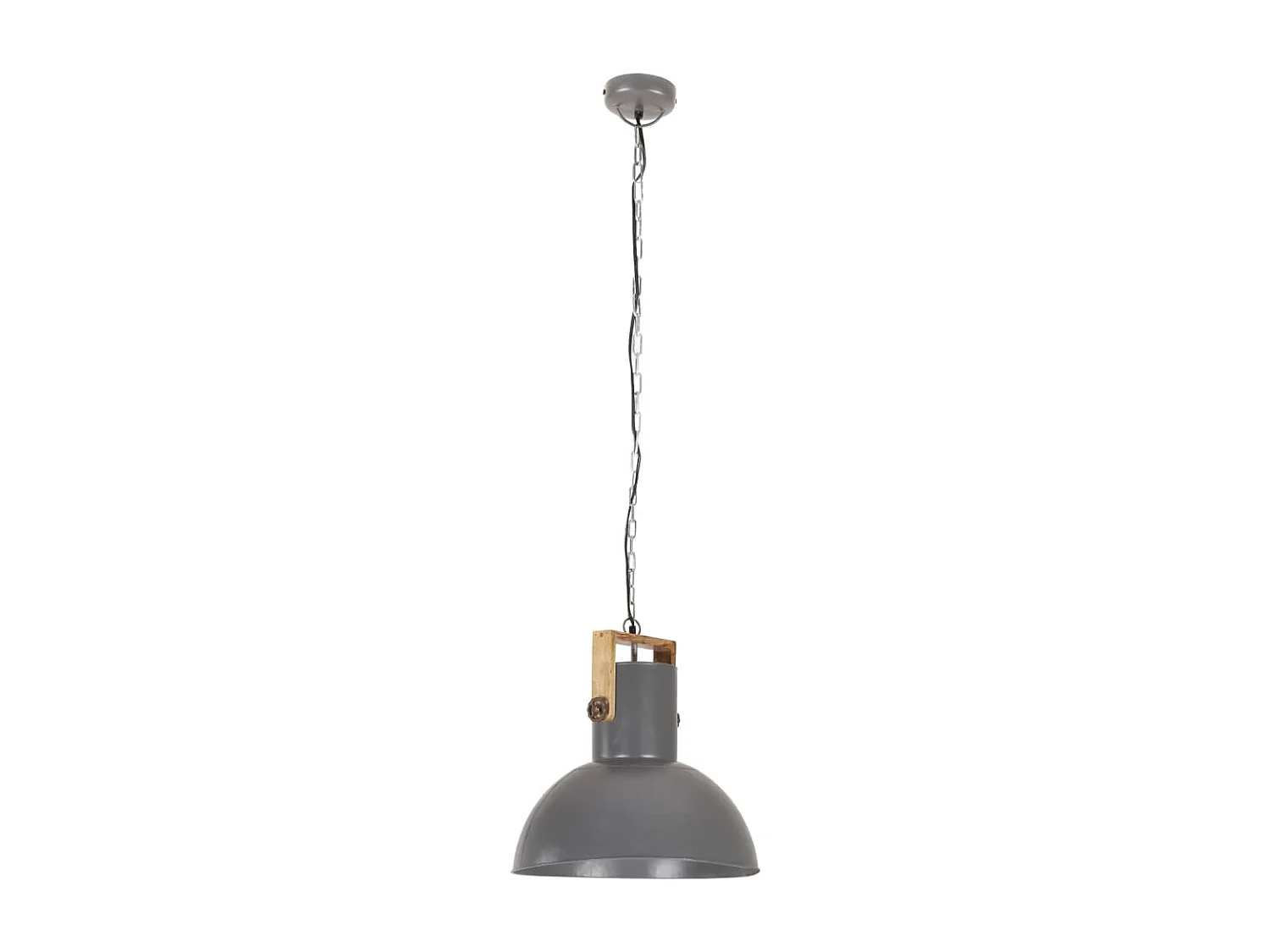Lampe suspendue industrielle 25 W Gris Rond Manguier 52cm E27