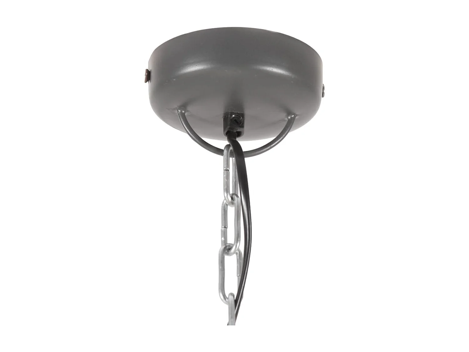 Lampe suspendue industrielle 25 W Gris Rond Manguier 52cm E27