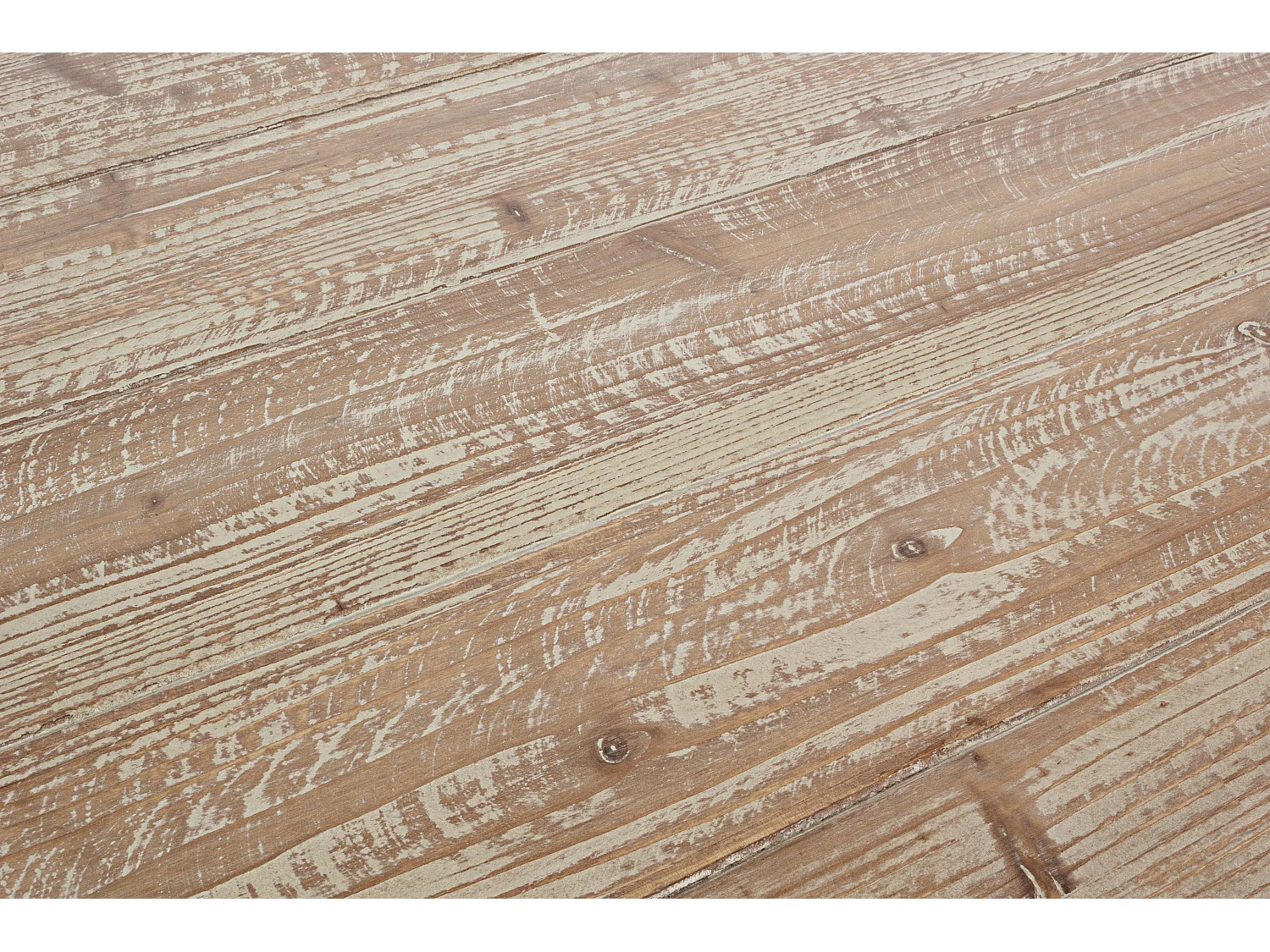 Garty sparrenhouten eettafel en zwart stalen poten 200 cm