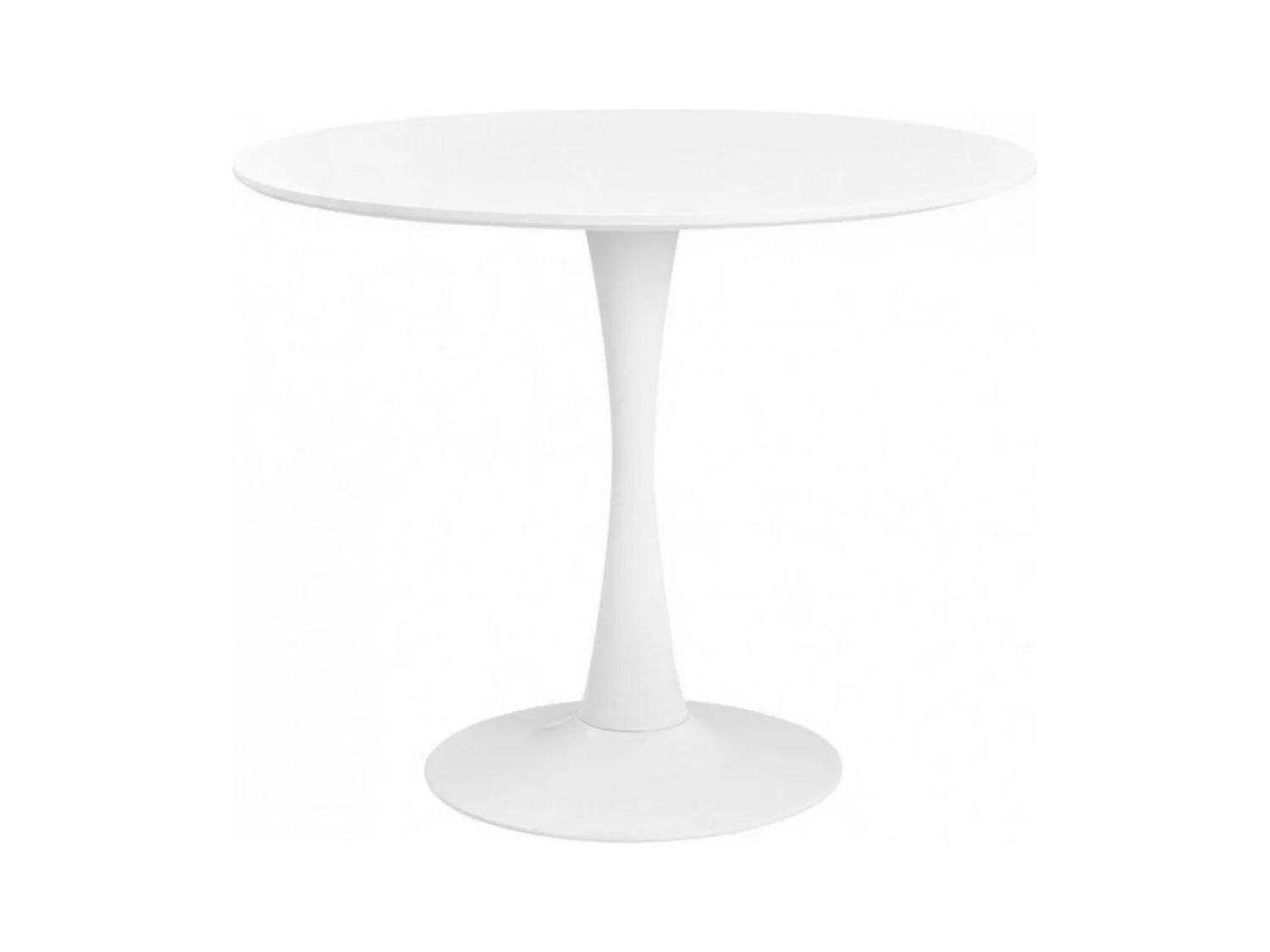 Table ronde moderne Tulipa-Couleur Blanc-Diamètre 70 cm