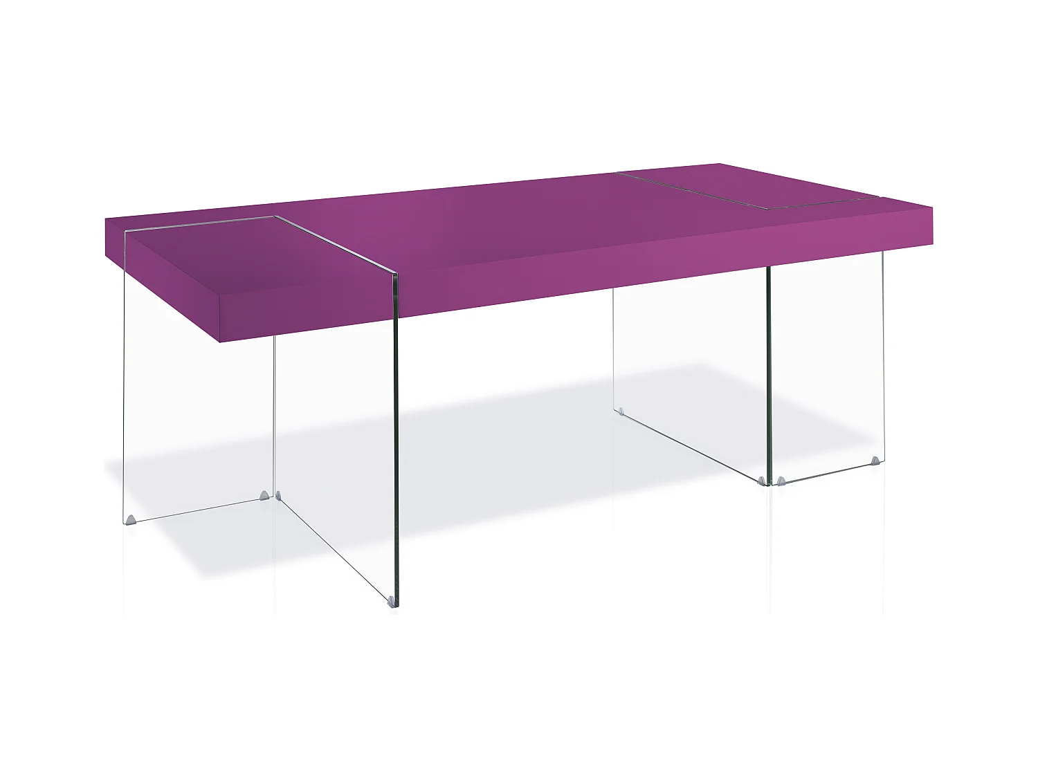 Table rectangulaire design Fuchsia Cubique