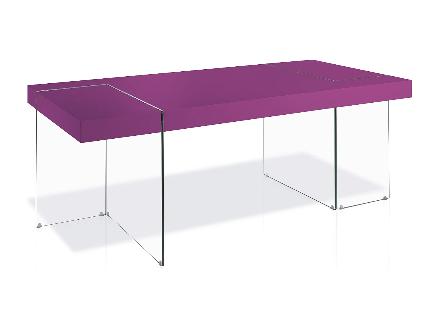 Table rectangulaire design Fuchsia Cubique