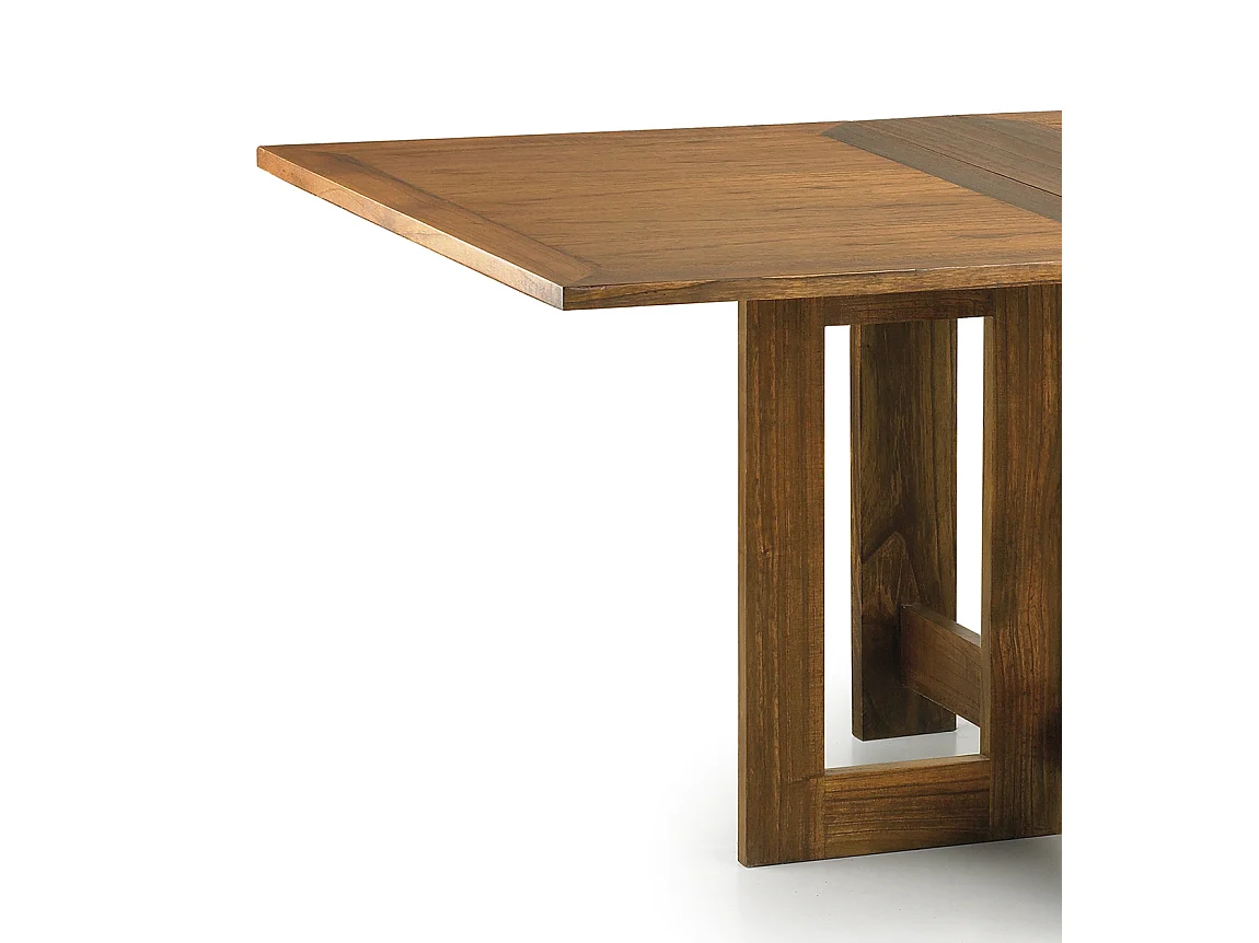 Table de repas pliante en bois massif de Mindy Orka 165cm