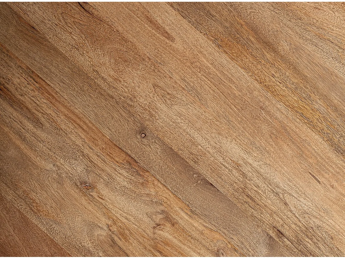 Mesa de comedor Kezah redonda de madera maciza 150 cm