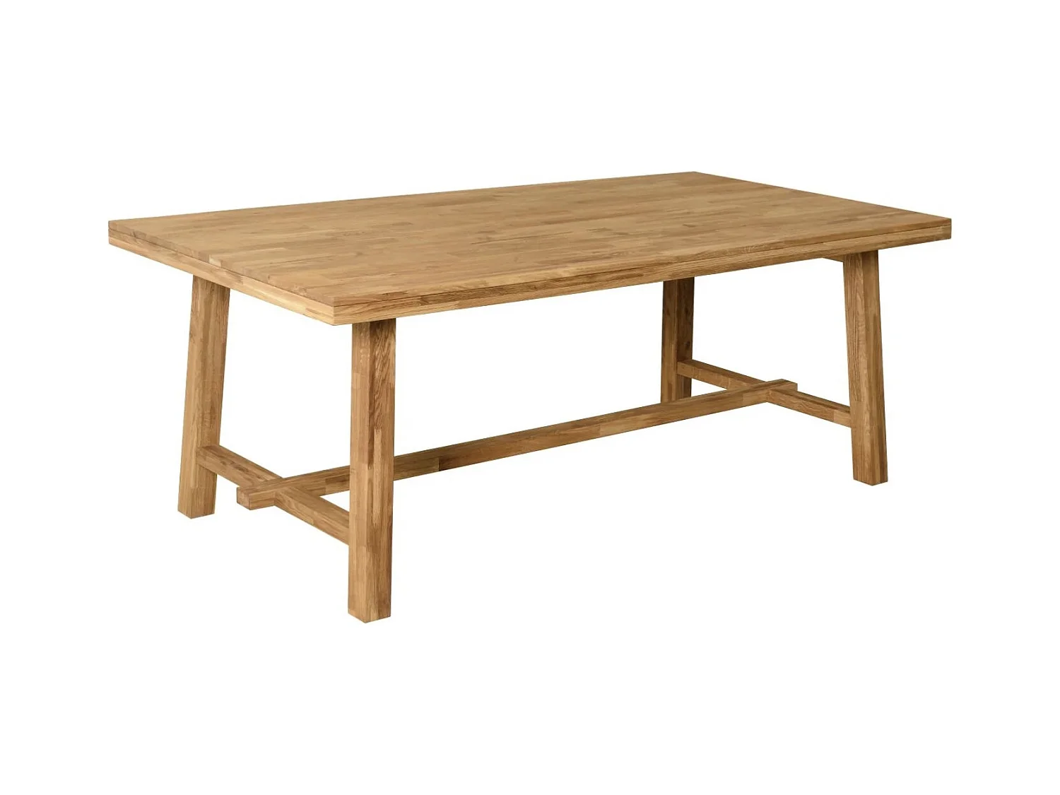 Table à manger en bois de chêne massif Ritza 200cm