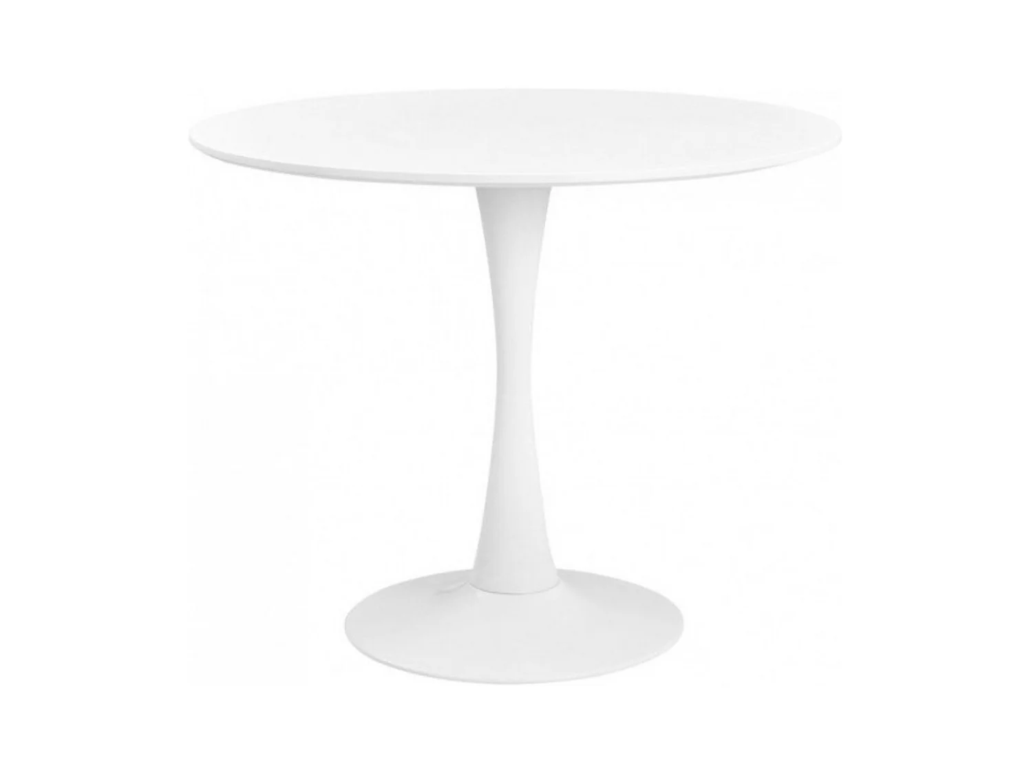 Table ronde moderne Tulipa-Couleur Blanc-Diamètre 60 cm