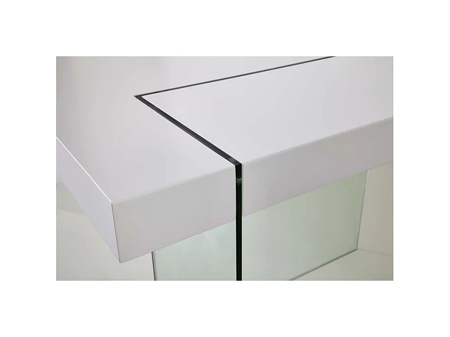 Table rectangulaire design Taupe Cubique