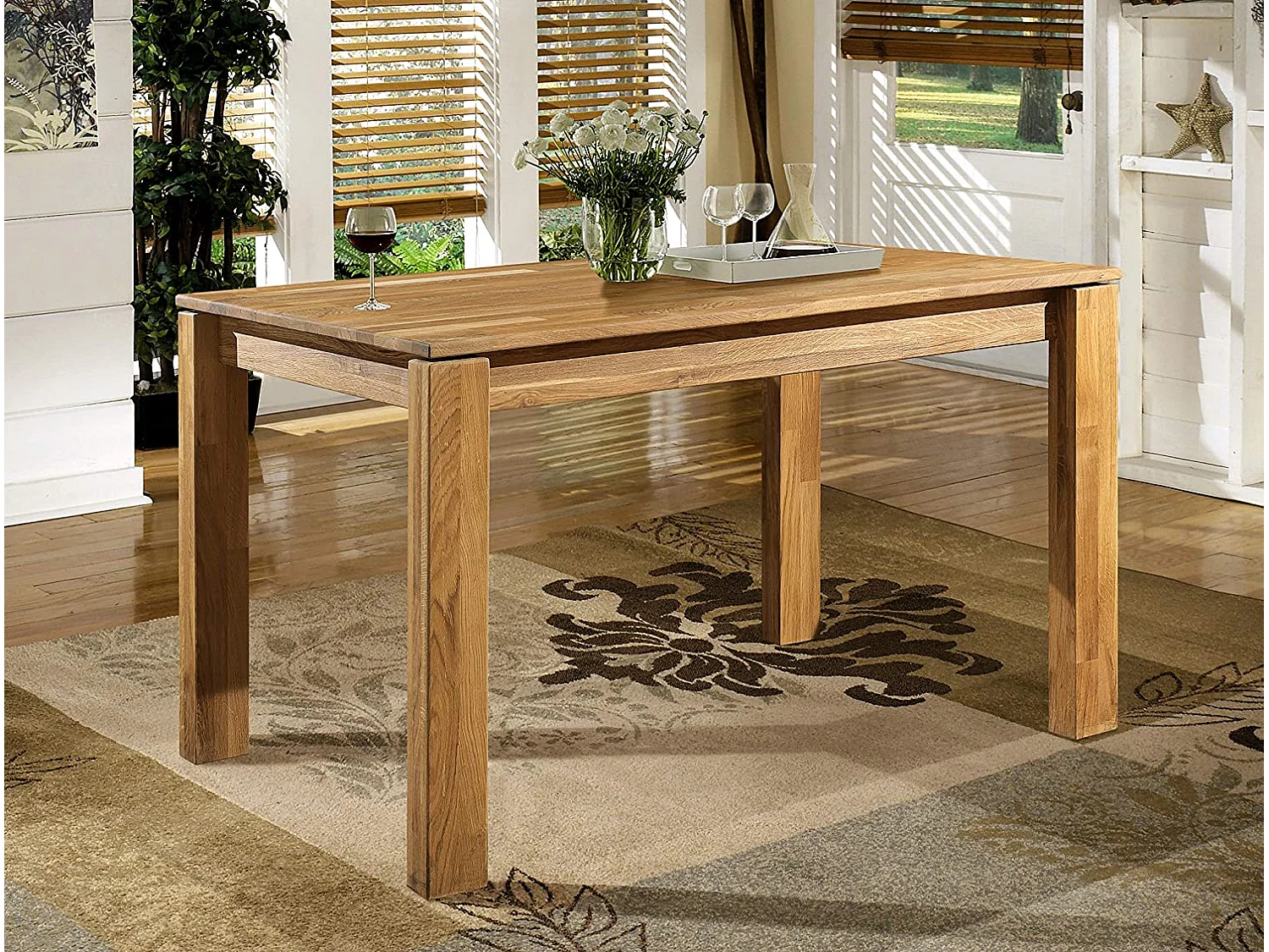 Ritza massief eikenhouten eettafel 160 cm