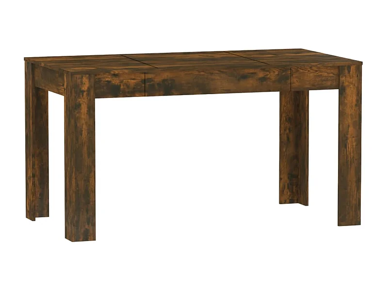 Table à dîner Chêne fumé 140x74,5x76 Bois d'ingénierie