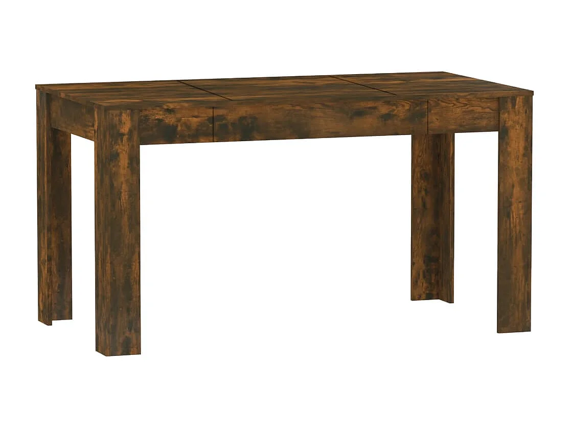 Table à dîner Chêne fumé 140x74,5x76 Bois d'ingénierie
