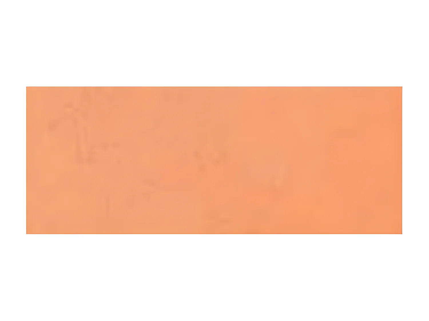 Ronde tafel met glazen blad en oranje gelakte glasvezelpoot Torsada-Dimensies D 110 x H 76 cm