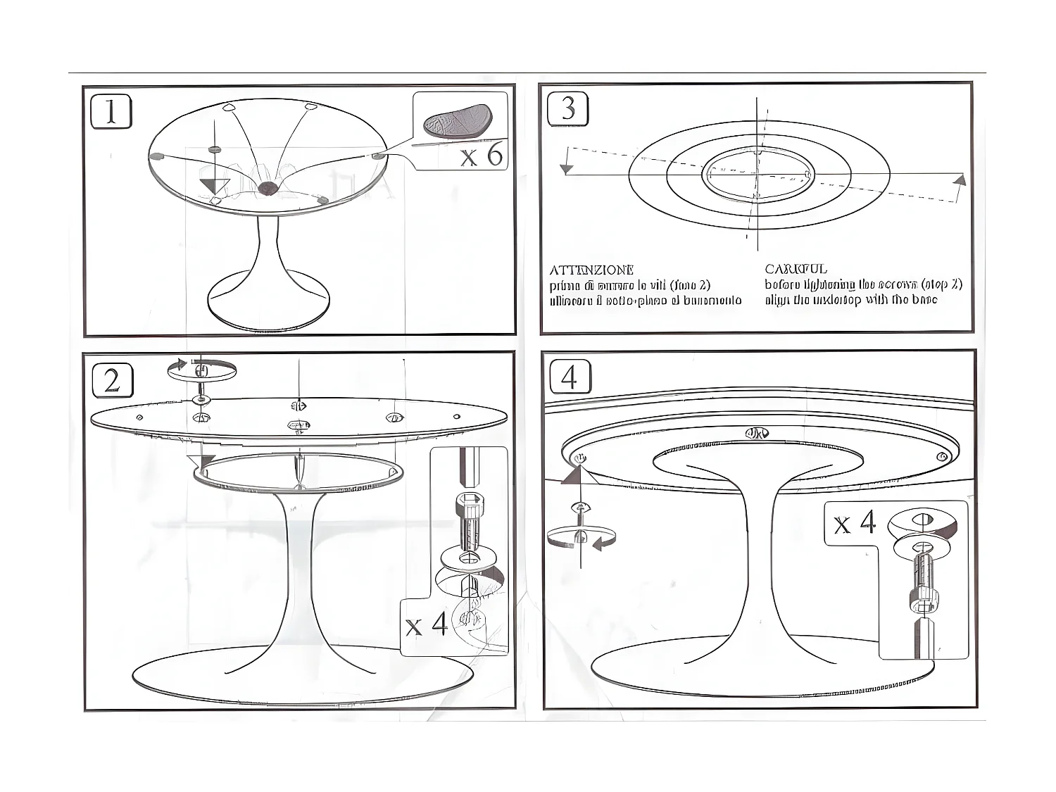 Hoogwaardige ronde tulpentafel-Kleur lade Mat zwart-Diameter 180cm-Baseren Briljant wit