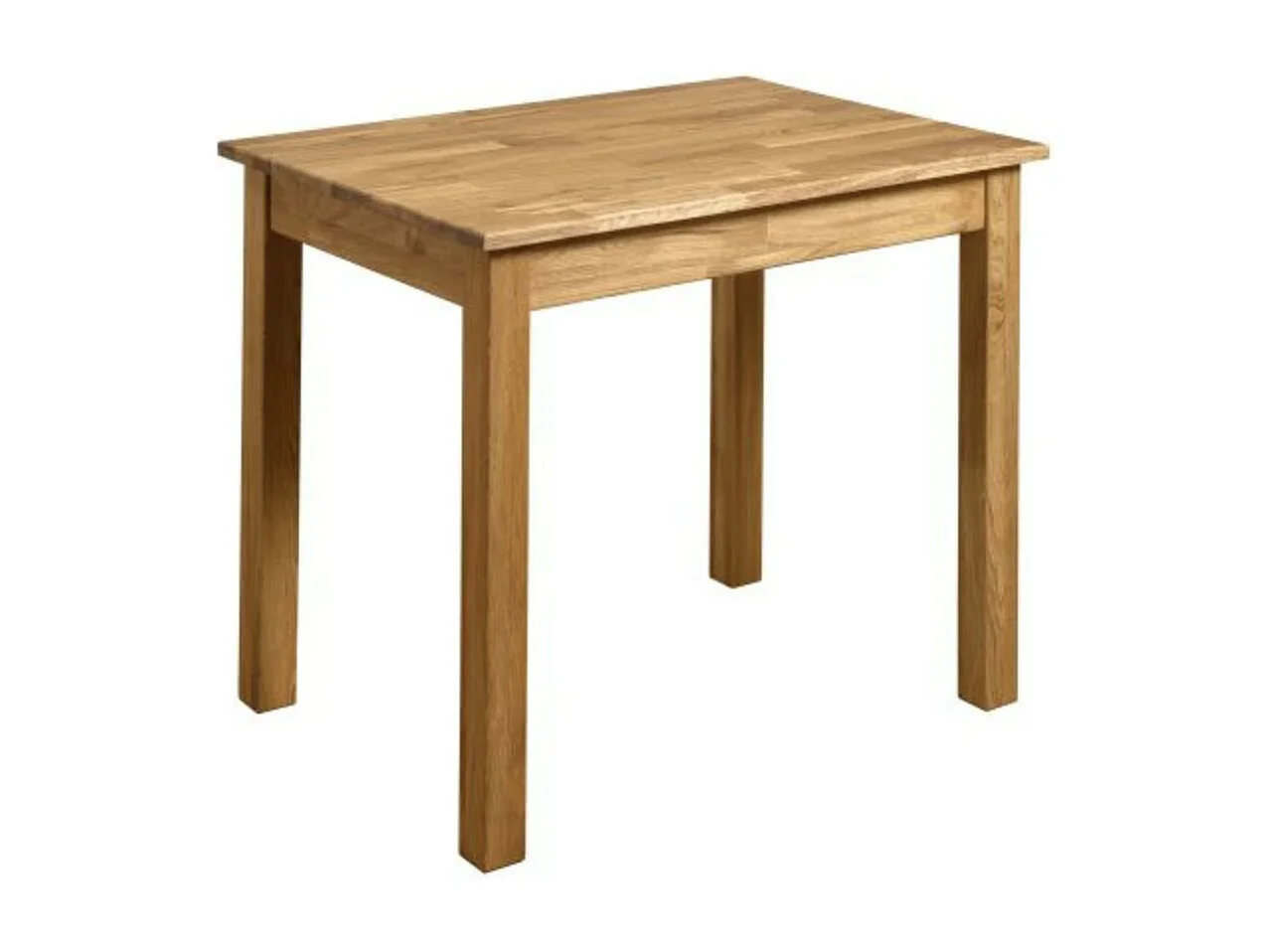 Petite table rectangulaire en bois de chêne massif Leny 90cm