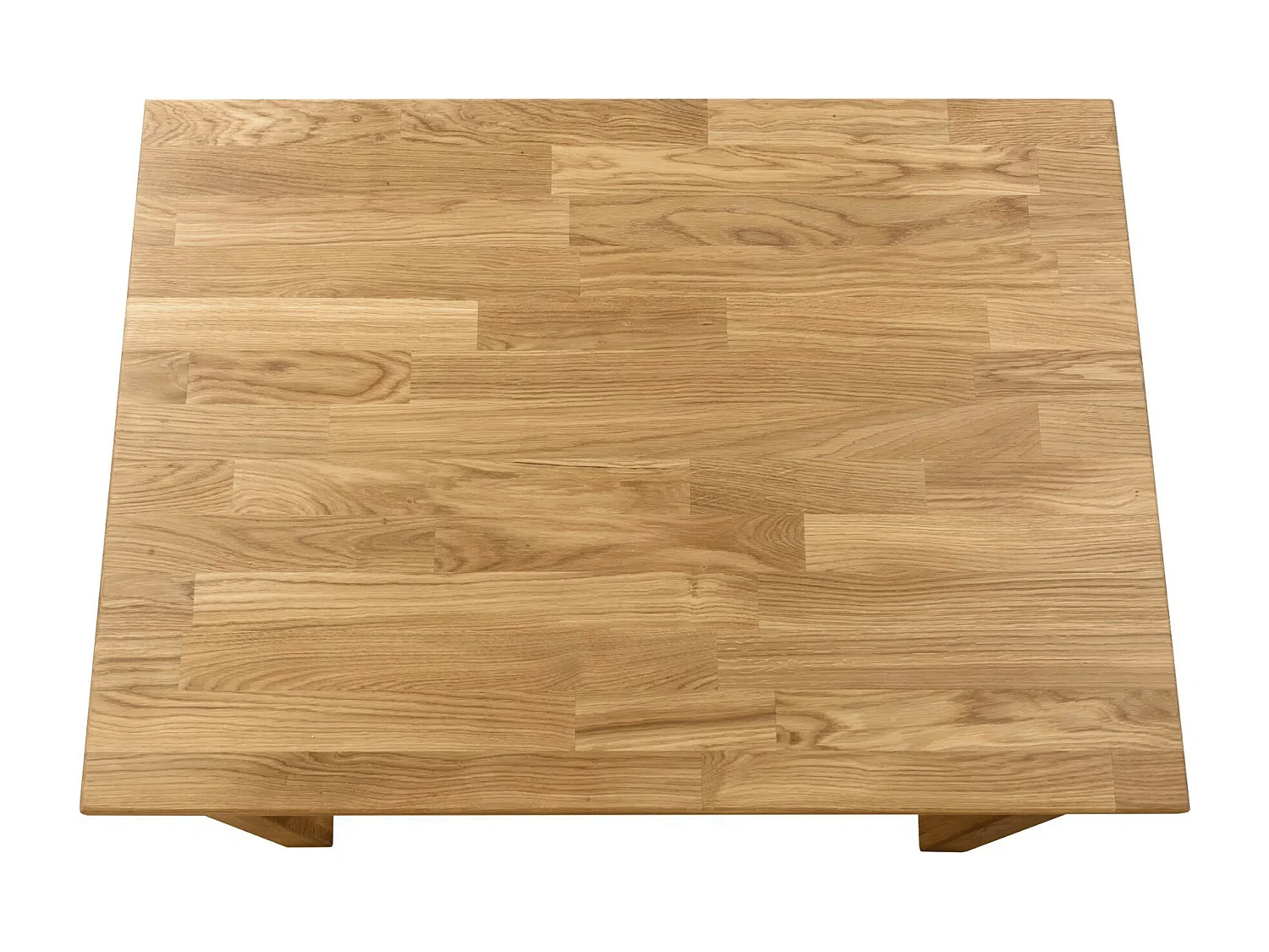 Petite table rectangulaire en bois de chêne massif Leny 90cm