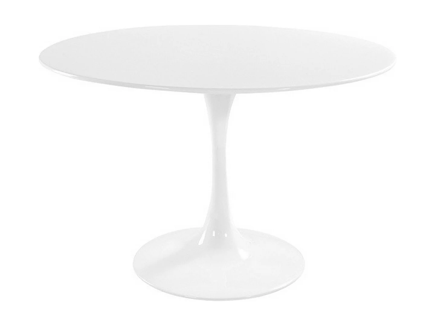 Table ronde moderne Tulipa-Couleur Noir-Diamètre 80 cm