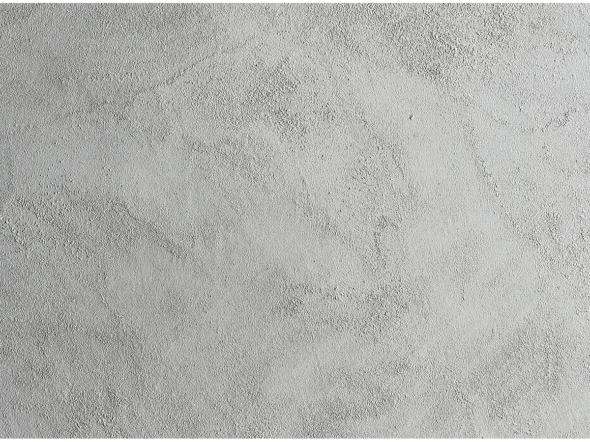 Table à manger ronde résine et ciment blanc Klikey 120cm