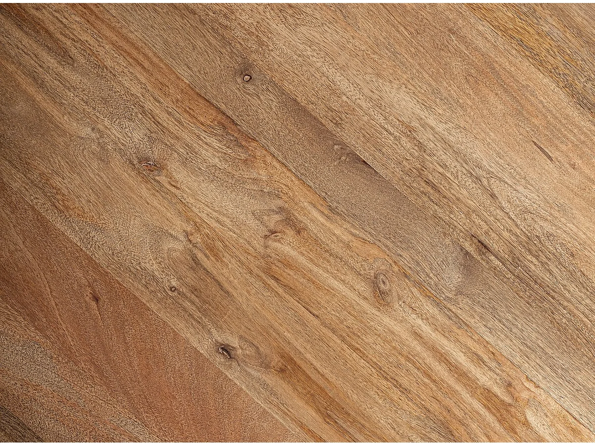 Table à manger ronde bois massif Kezah 120cm