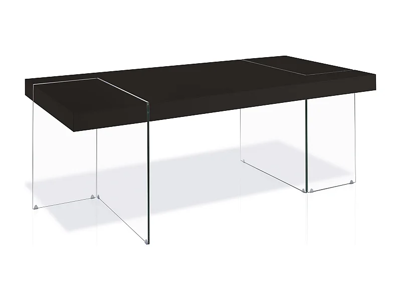 Table rectangulaire design Noir Cubique