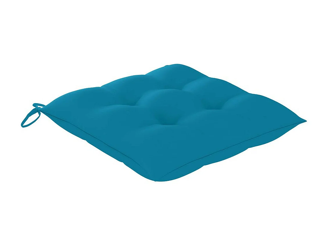 Chaises pliables de jardin avec coussins 4 pcs Teck solide 5