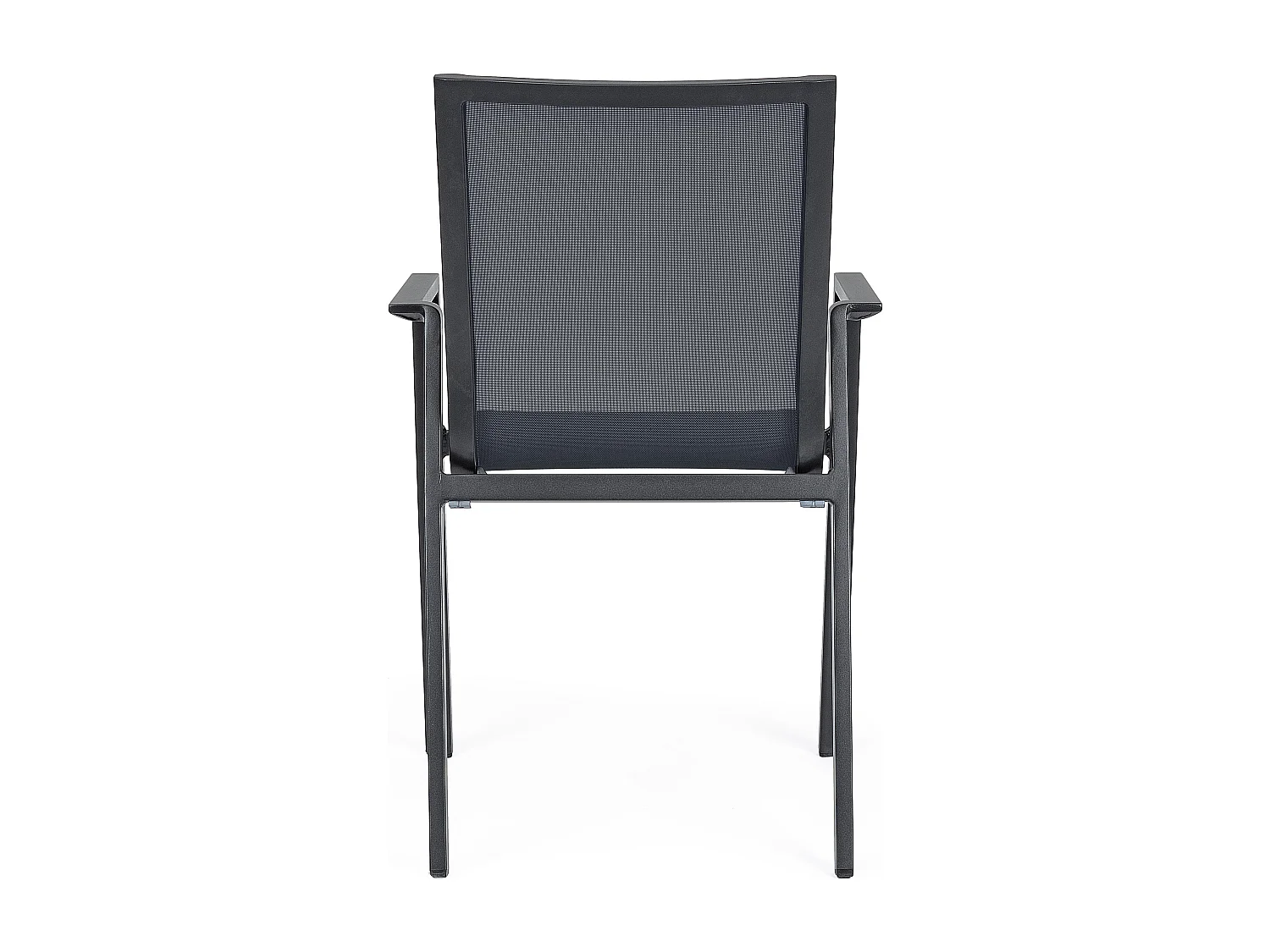 Fauteuil de jardin en aluminium anthracite Kim - Lot de 4