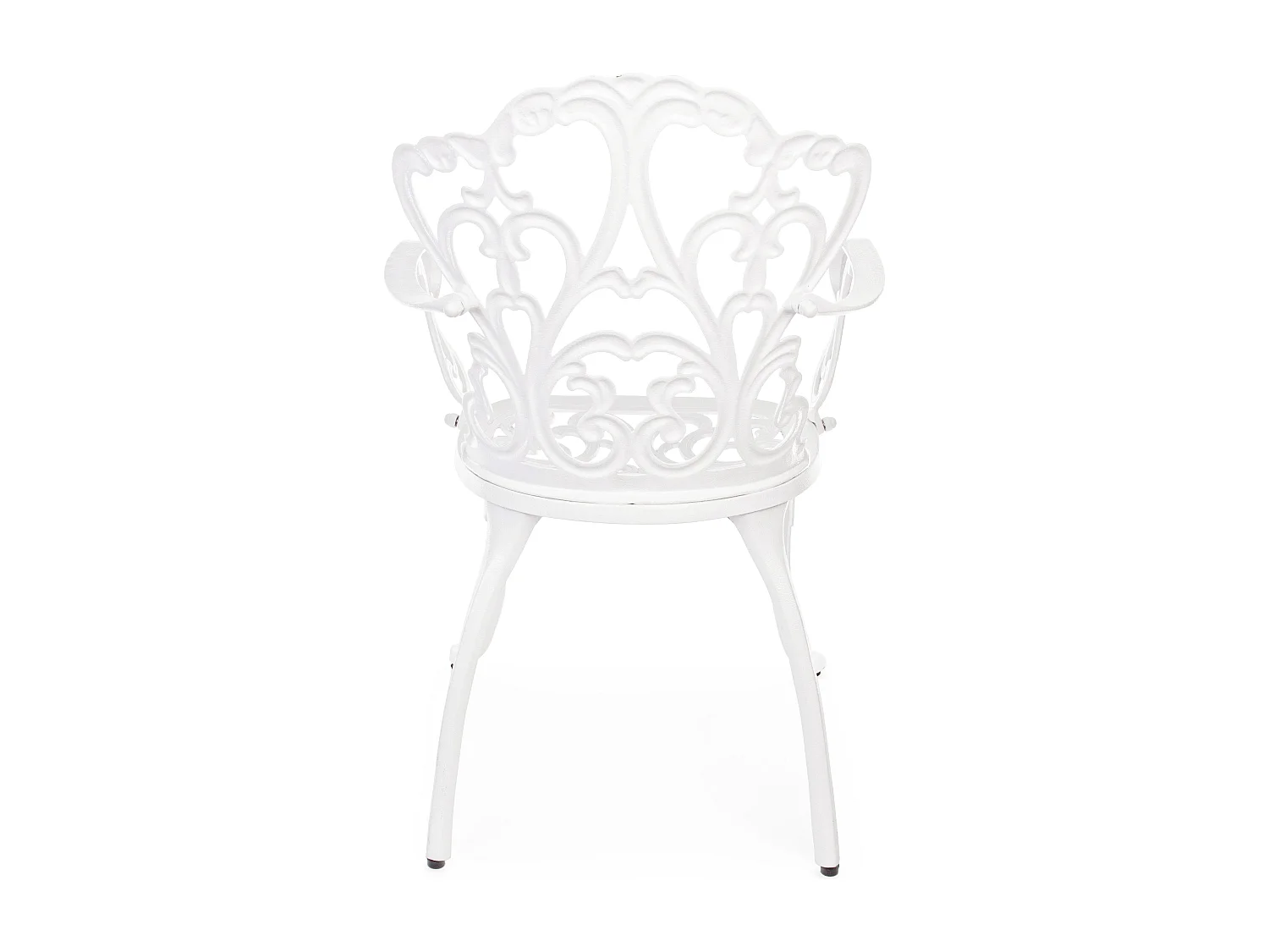 Chaise de jardin aluminium moulée blanc Vikola - Lot de 2