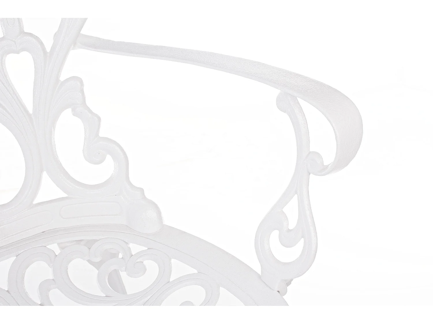 Chaise de jardin aluminium moulée blanc Vikola - Lot de 2