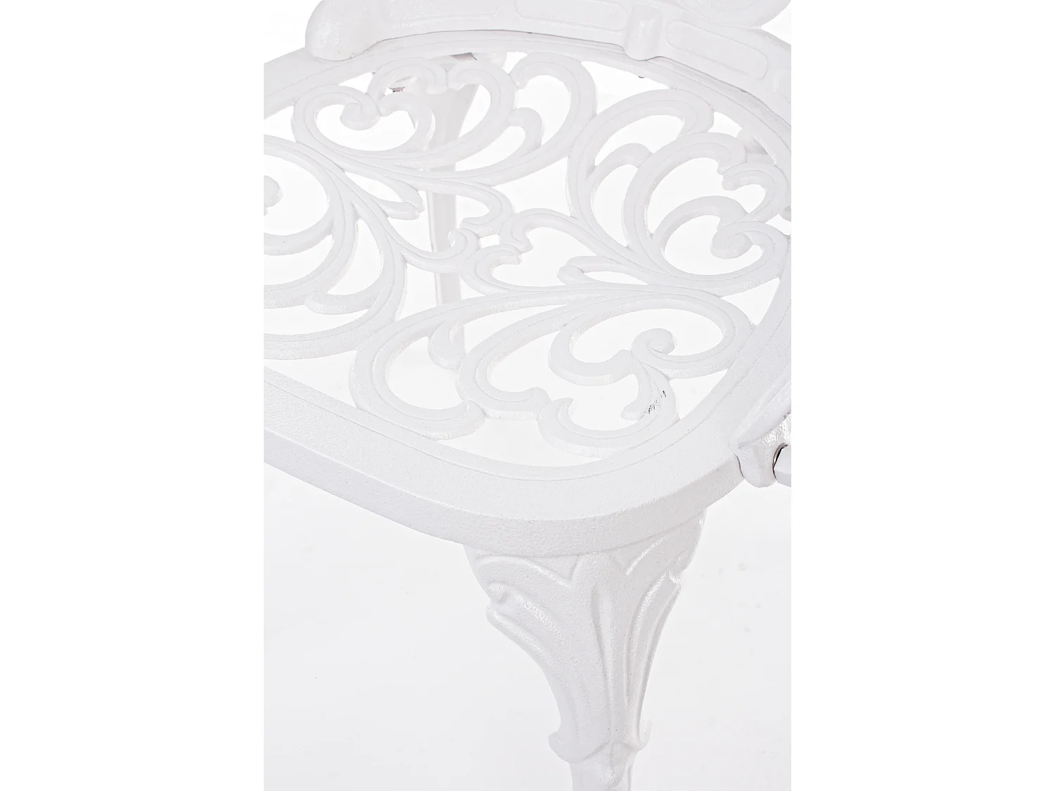 Chaise de jardin aluminium moulée blanc Vikola - Lot de 2