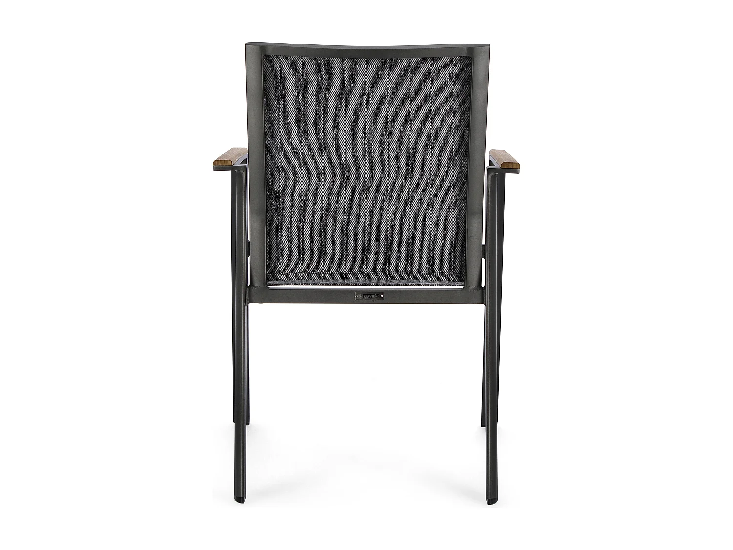 Chaise de jardin avec accoudoir aluminium anthracite Kamera - Lot de 4