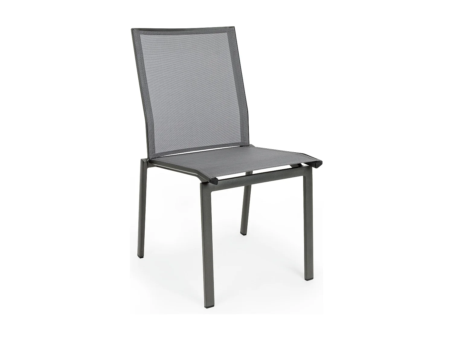 Chaise de jardin en aluminium noir anthracite Cadia - Lot de 4