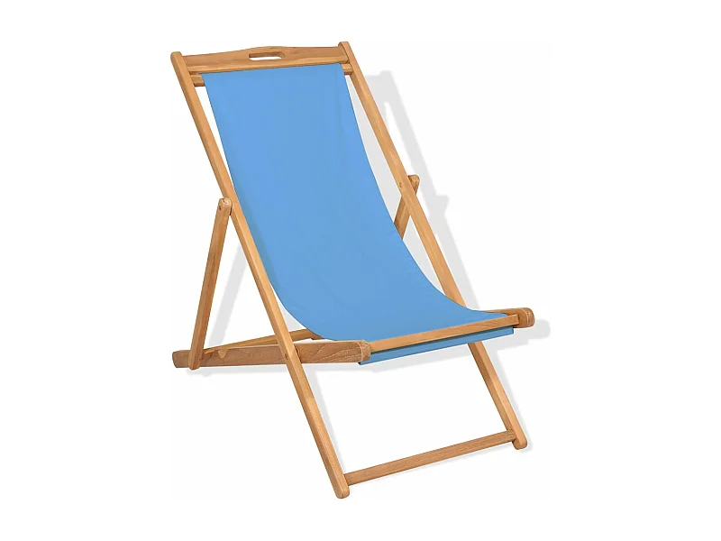 Chaise de terrasse Teck 56 x 105x96 Bleu