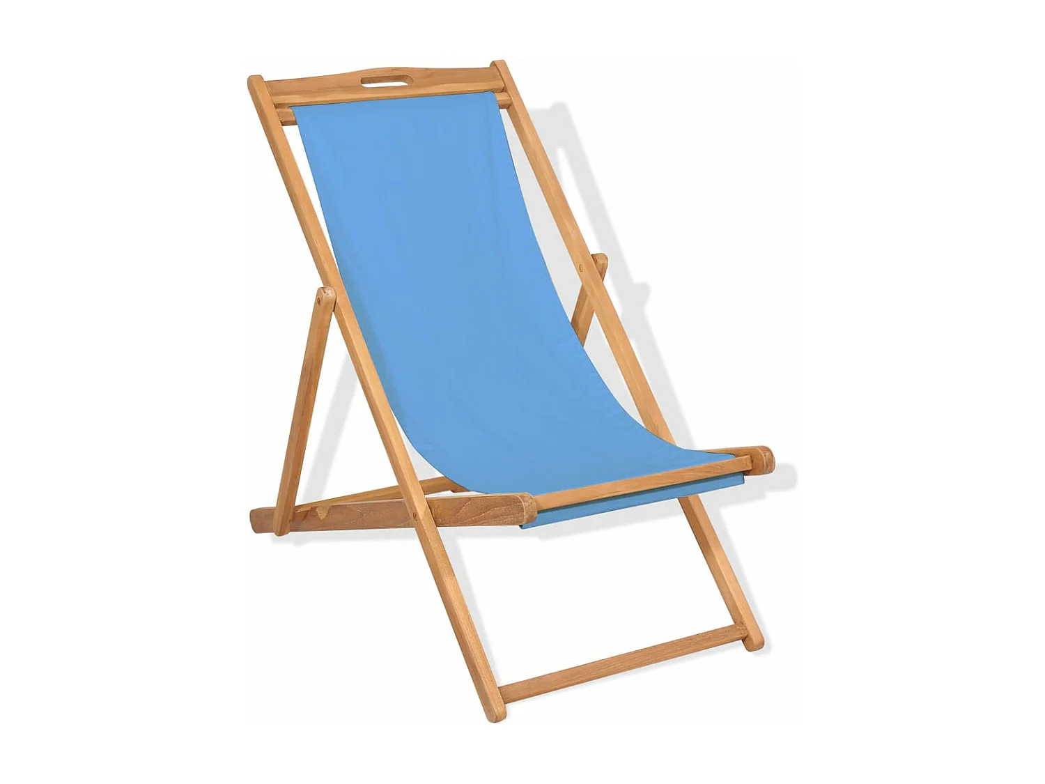 Chaise de terrasse Teck 56 x 105x96 Bleu
