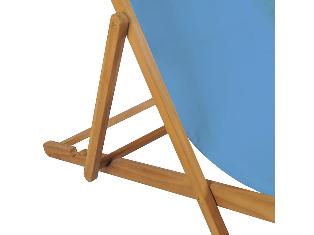 Chaise de terrasse Teck 56 x 105x96 Bleu