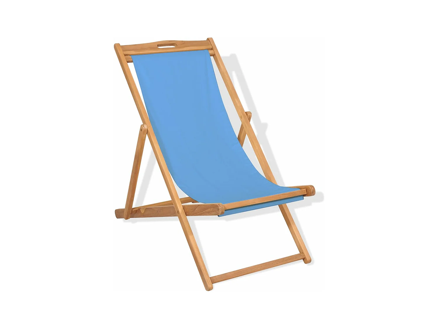 Chaise de terrasse Teck 56 x 105x96 Bleu
