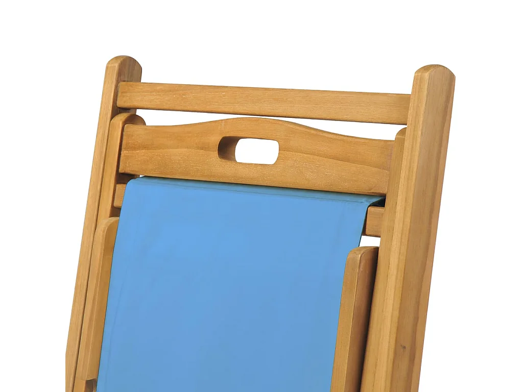 Chaise de terrasse Teck 56 x 105x96 Bleu