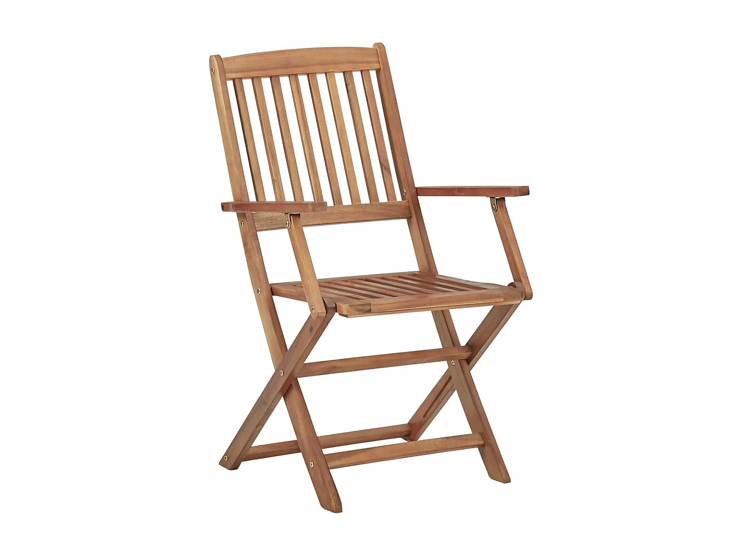Chaises pliables d'extérieur avec coussins 8 pcs Bois d'acacia 8