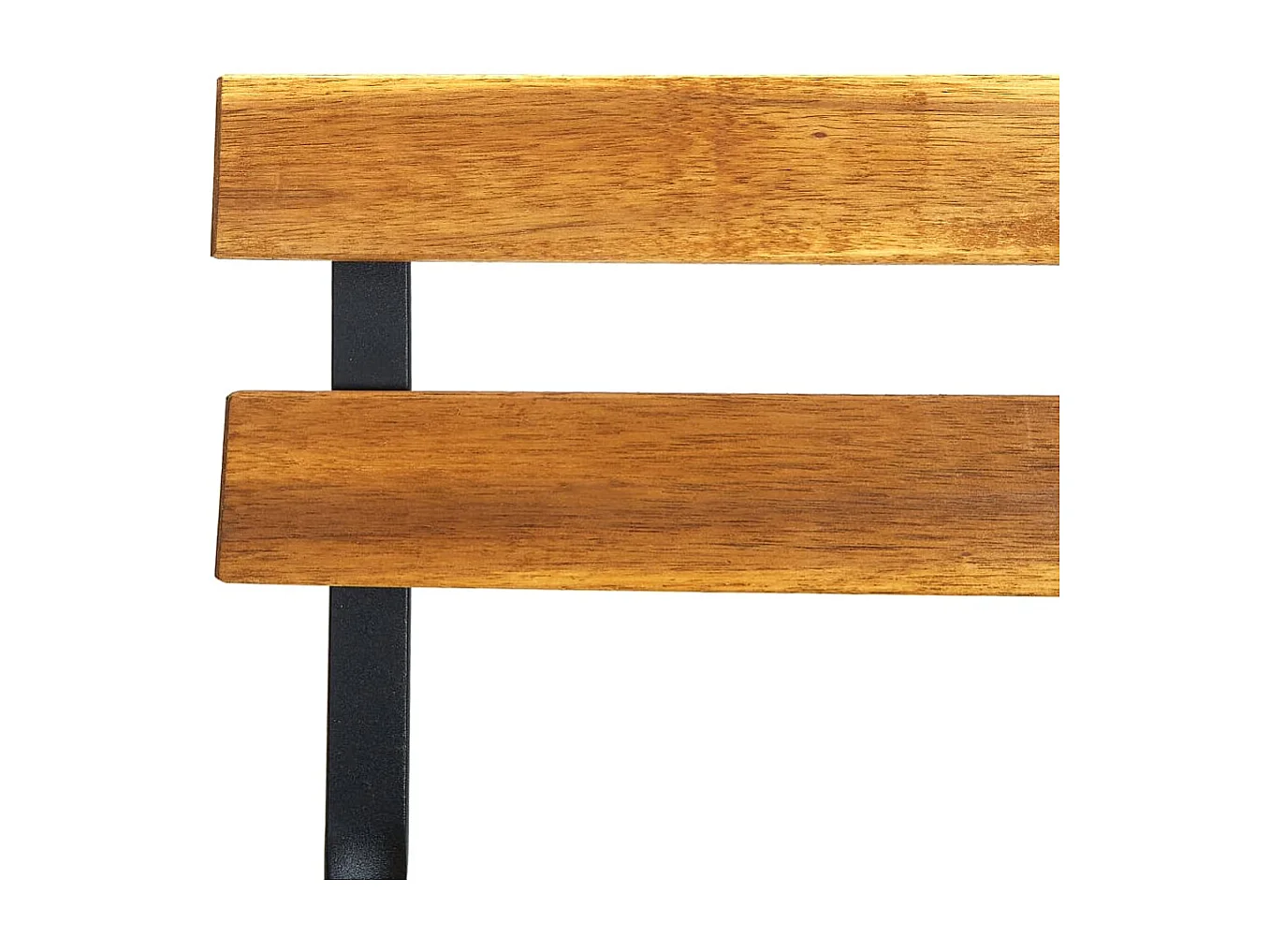 Chaises pliables de jardin 2 pcs Acier et bois d'acacia solide