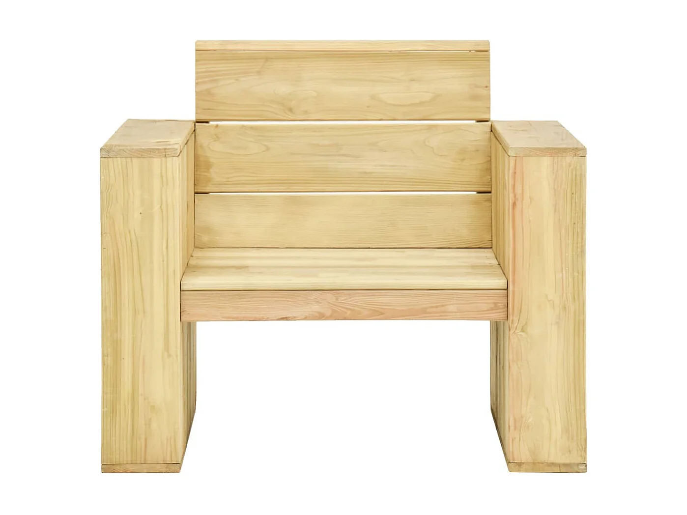 Chaises de jardin 2 pcs avec coussins noir Pin imprégné