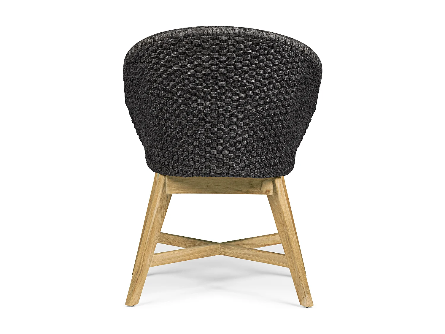 Fauteuil de jardin aluminium anthracite Séla - Lot de 2