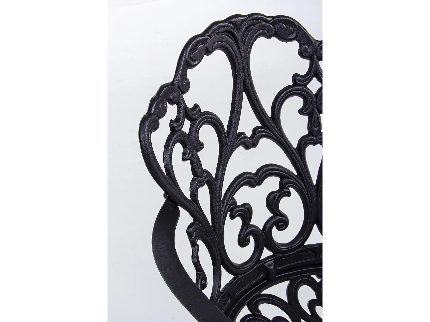 Chaise de jardin aluminium moulée anthracite Vikola - Lot de 2