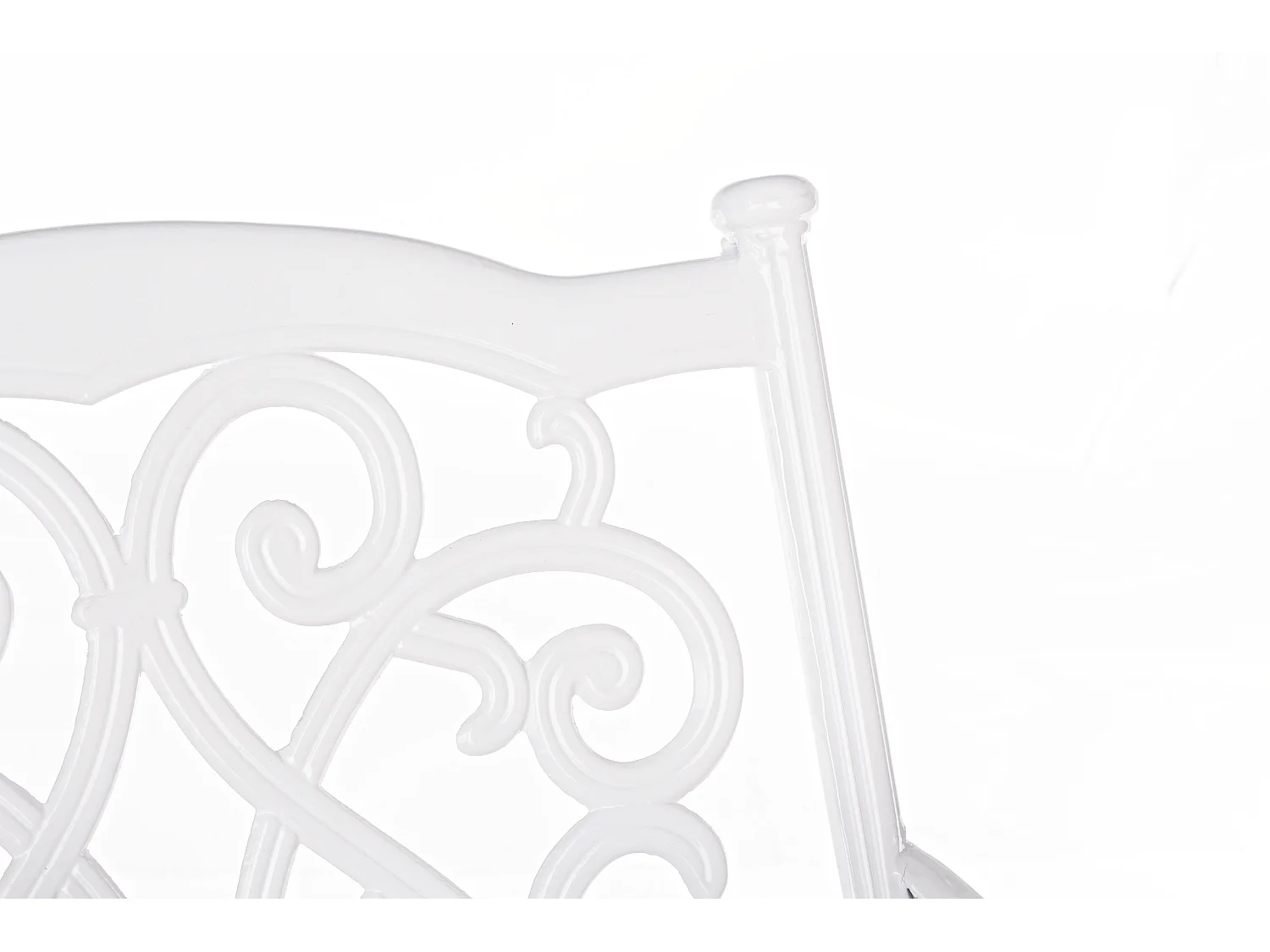 Chaise de jardin aluminium moulée blanc Kofiam - Lot de 2