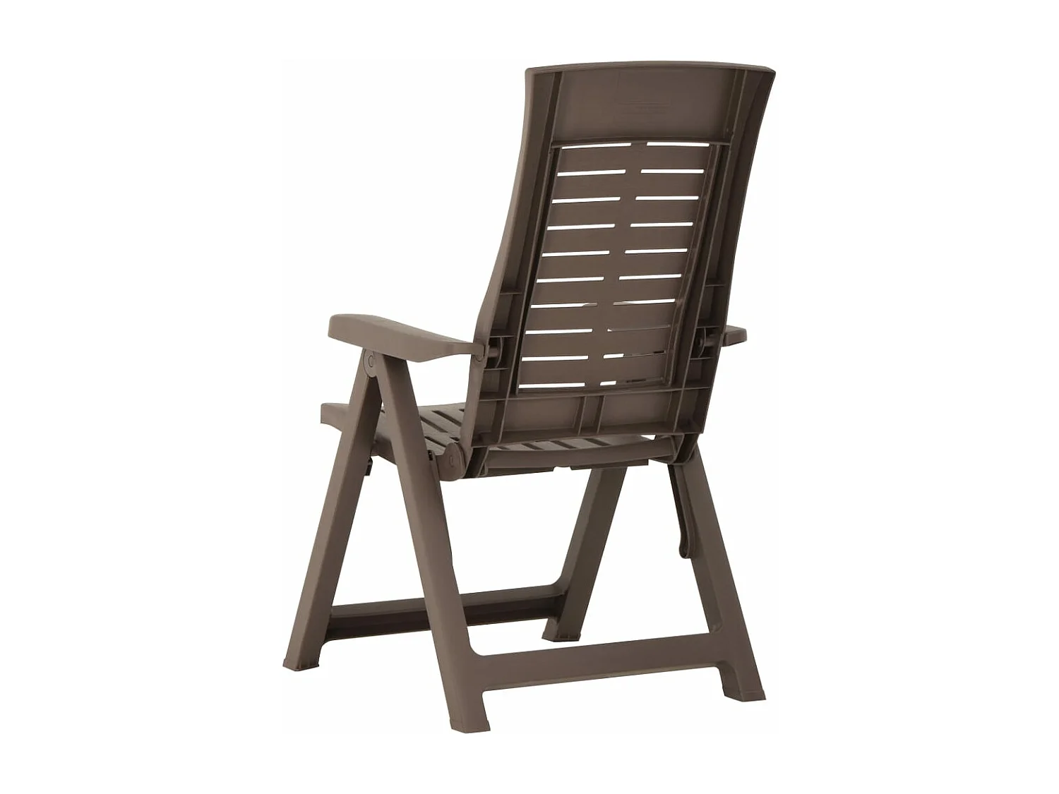 Chaises inclinables de jardin 2 pcs Plastique Moka 3