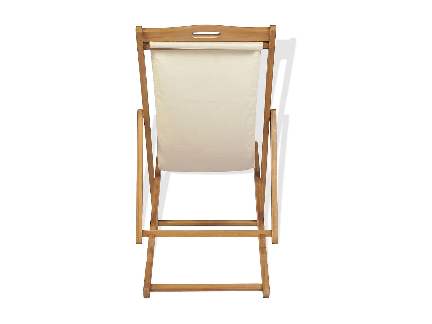 Chaise de terrasse Teck 56 x 105x96 Couleur crème